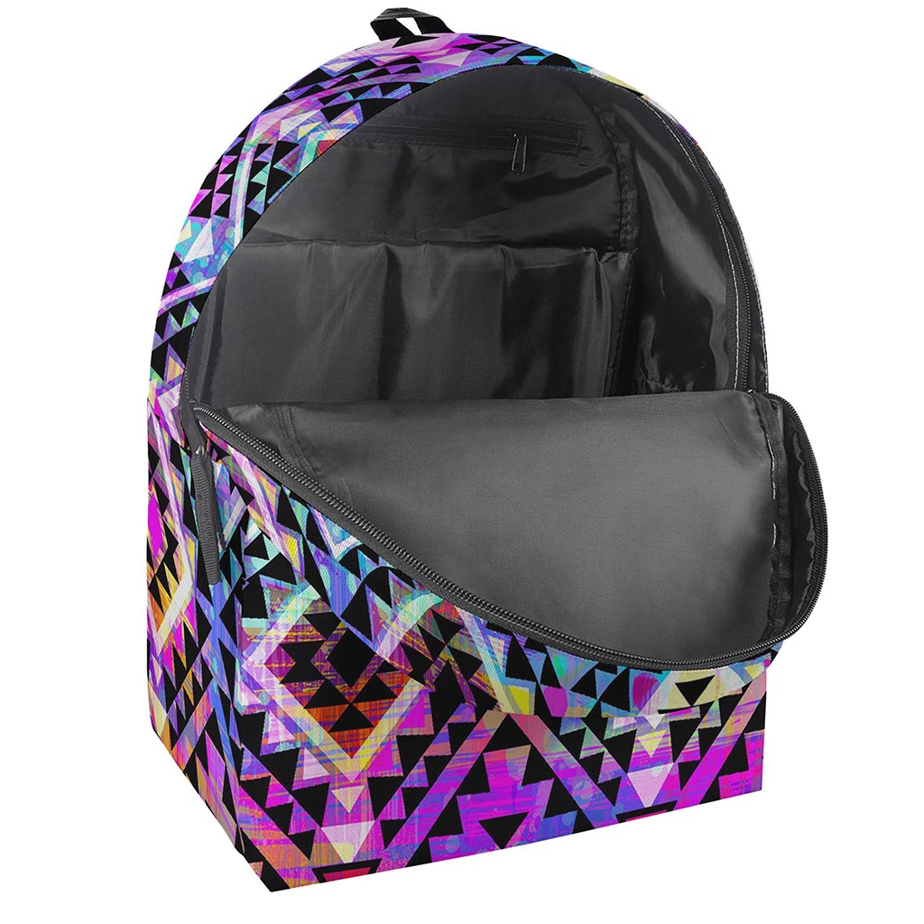 Colorful Aztec Pattern Print Backpack