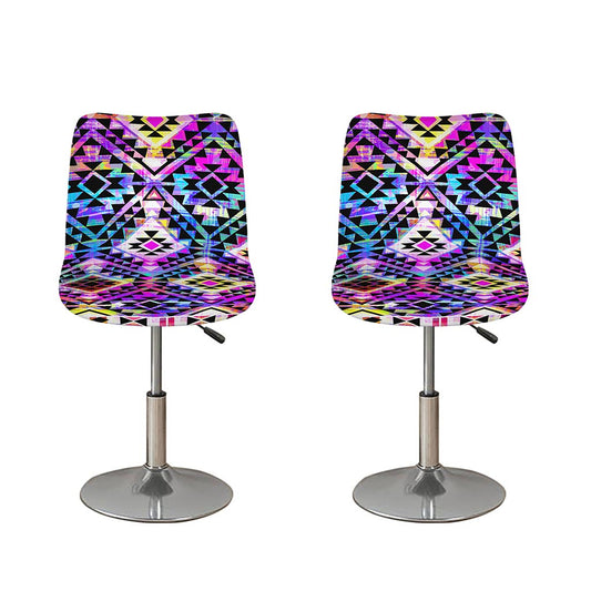 Colorful Aztec Pattern Print Bar Stool Covers