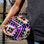 Colorful Aztec Pattern Print Basketball