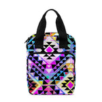 Colorful Aztec Pattern Print Bible Tote Bag
