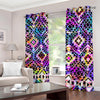 Colorful Aztec Pattern Print Blackout Grommet Curtains