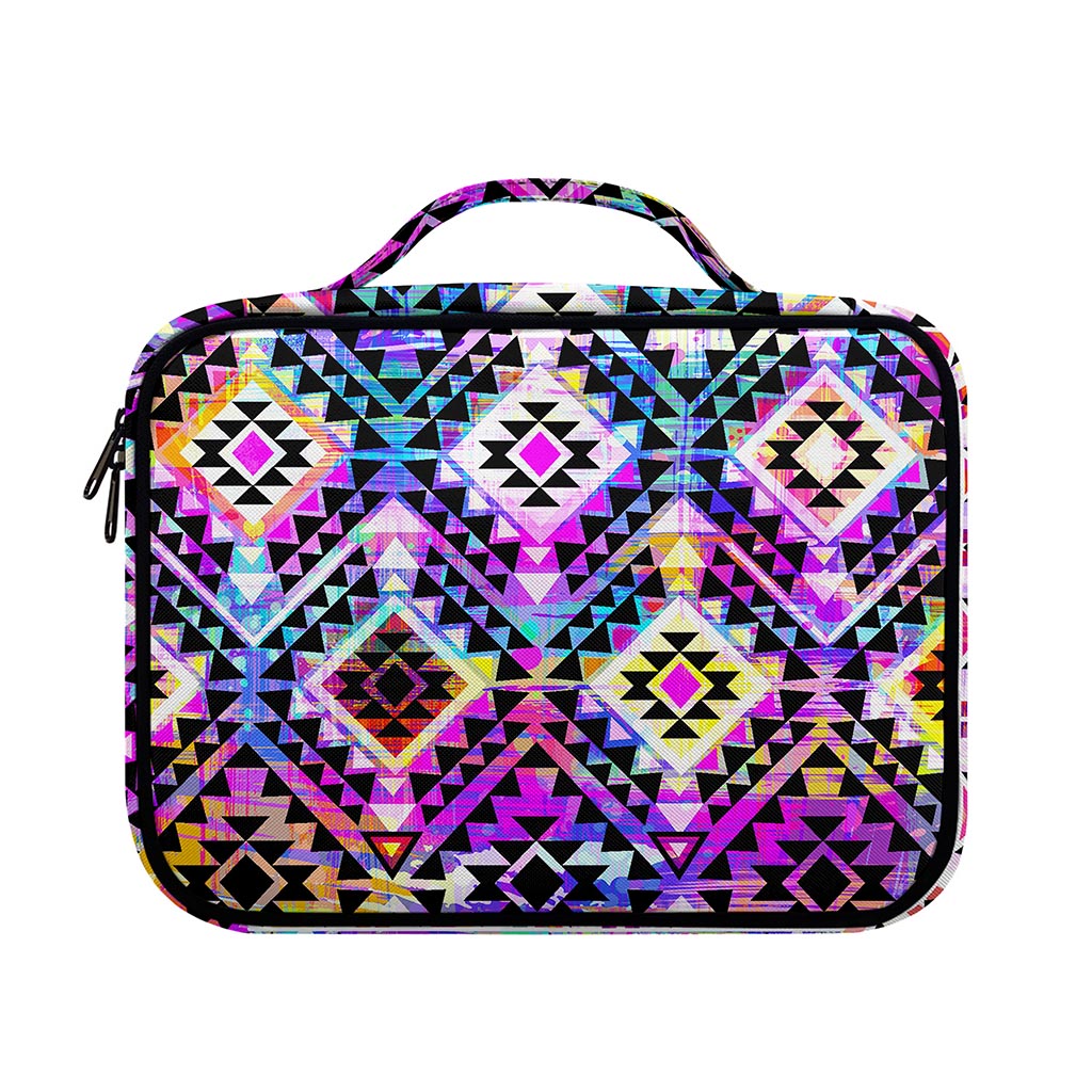 Colorful Aztec Pattern Print Briefcase Bible Bag