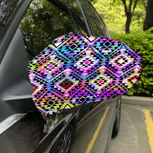 Colorful Aztec Pattern Print Car Side Mirror Covers