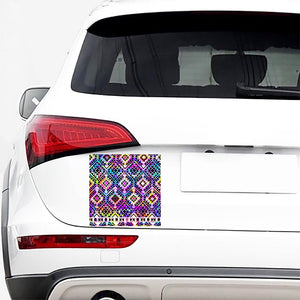 Colorful Aztec Pattern Print Car Sticker