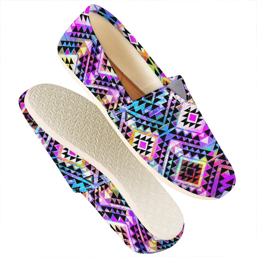 Colorful Aztec Pattern Print Casual Shoes