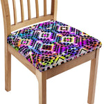 Colorful Aztec Pattern Print Chair Cushion Cover