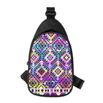 Colorful Aztec Pattern Print Chest Bag