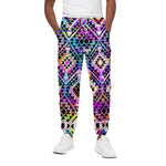 Colorful Aztec Pattern Print Cotton Pants