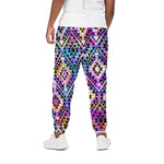 Colorful Aztec Pattern Print Cotton Pants