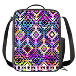 Colorful Aztec Pattern Print Crossbody Lunch Bag