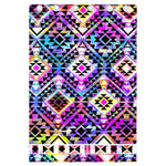 Colorful Aztec Pattern Print Curtain