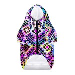 Colorful Aztec Pattern Print Dog Zip Up Hoodie