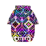 Colorful Aztec Pattern Print Dog Zip Up Hoodie