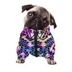 Colorful Aztec Pattern Print Dog Zip Up Jacket