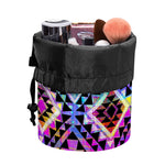 Colorful Aztec Pattern Print Drawstring Makeup Bag