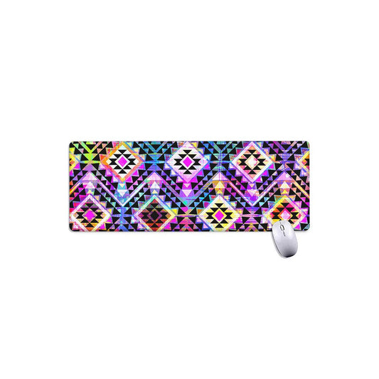 Colorful Aztec Pattern Print Extended Mouse Pad