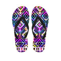 Colorful Aztec Pattern Print Flip Flops