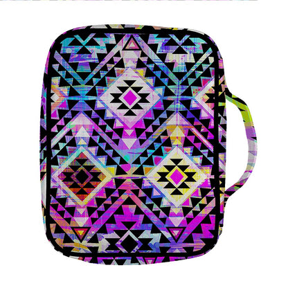 Colorful Aztec Pattern Print Front Pocket Bible Bag