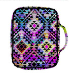 Colorful Aztec Pattern Print Front Pocket Bible Bag
