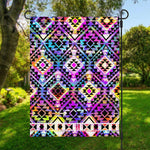 Colorful Aztec Pattern Print Garden Flag