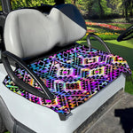 Colorful Aztec Pattern Print Golf Cart Seat Cover
