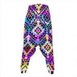 Colorful Aztec Pattern Print Hammer Pants