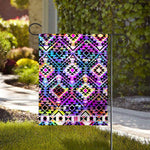 Colorful Aztec Pattern Print House Flag