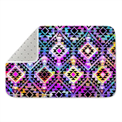 Colorful Aztec Pattern Print Indoor Door Mat