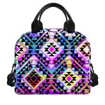 Colorful Aztec Pattern Print Insulated Lunch Bag