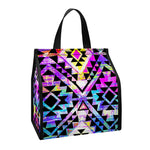Colorful Aztec Pattern Print Insulated Lunch Tote