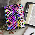 Colorful Aztec Pattern Print Leather Bible Cover