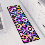 Colorful Aztec Pattern Print Long Kitchen Mat