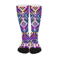 Colorful Aztec Pattern Print Long Socks