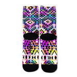 Colorful Aztec Pattern Print Long Socks