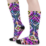 Colorful Aztec Pattern Print Long Socks