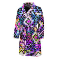 Colorful Aztec Pattern Print Men's Bathrobe