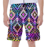 Colorful Aztec Pattern Print Men's Beach Shorts
