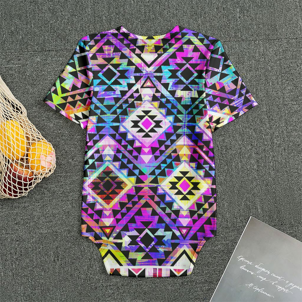 Colorful Aztec Pattern Print Men's Bodysuit