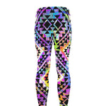 Colorful Aztec Pattern Print Men's leggings
