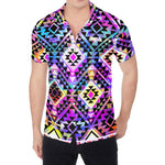 Colorful Aztec Pattern Print Men's Shirt