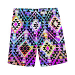 Colorful Aztec Pattern Print Men's Sports Shorts