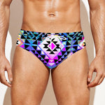 Colorful Aztec Pattern Print Men's Swim Briefs