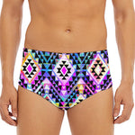 Colorful Aztec Pattern Print Men's Triangle Swim Briefs
