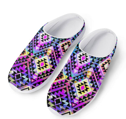 Colorful Aztec Pattern Print Mesh Casual Shoes