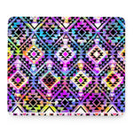 Colorful Aztec Pattern Print Mouse Pad
