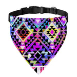 Colorful Aztec Pattern Print Over The Collar Dog Bandana