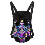 Colorful Aztec Pattern Print Pet Carrier Backpack