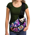 Colorful Aztec Pattern Print Pet Sling Carrier