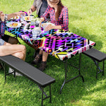 Colorful Aztec Pattern Print Picnic Table Cover
