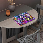 Colorful Aztec Pattern Print Placemat